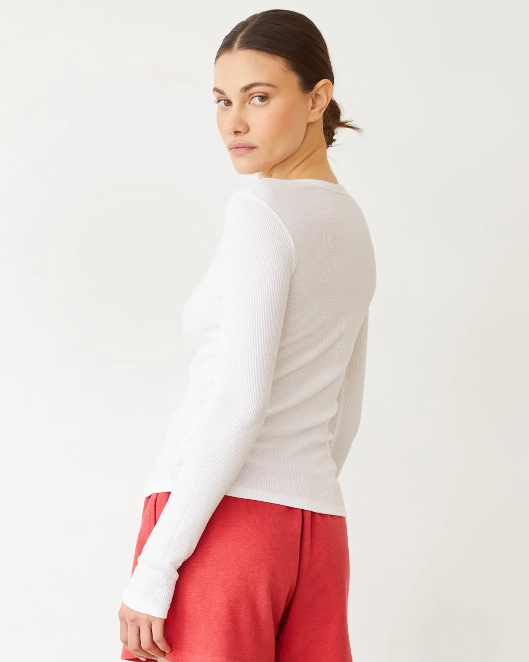 MONROW Baby Thermal Henley WHITE Online