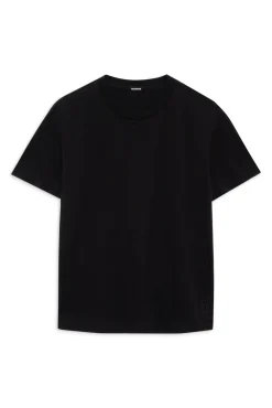 MONROW Basic Crew Neck Tee BLACK Store