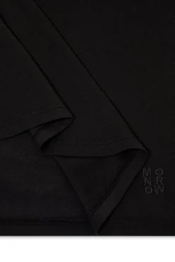 MONROW Basic Crew Neck Tee BLACK Store