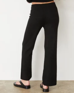 MONROW Boucle Knit Relaxed Pant BLACK Sale