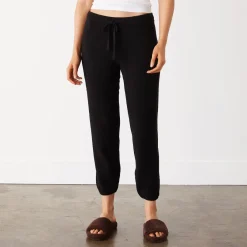 MONROW Boucle Knit Vintage Sweat BLACK Hot