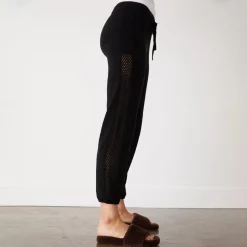 MONROW Boucle Knit Vintage Sweat BLACK Hot