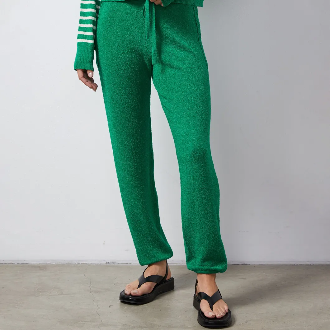 MONROW Boucle Knit Vintage Sweat PARSLEY Outlet