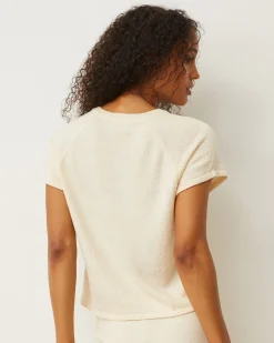 MONROW Boucle Knit V-neck CREAM Flash Sale