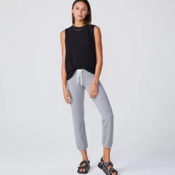 MONROW Boyfriend Muscle Tank BLACK Outlet