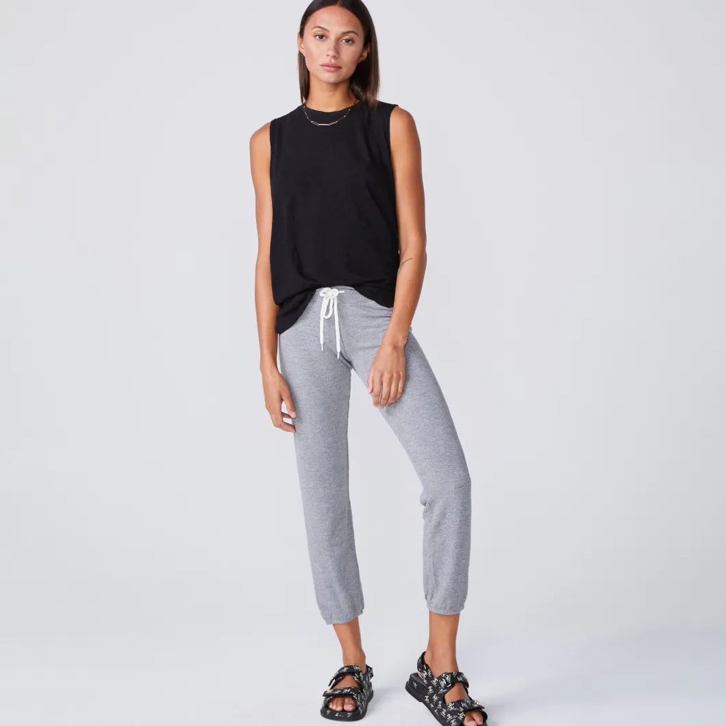 MONROW Boyfriend Muscle Tank BLACK Outlet