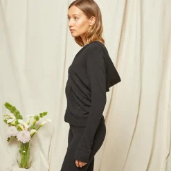 MONROW Bridal Supersoft Zip Up Hoody BLACK Online