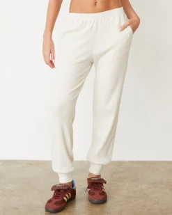 MONROW Brushed Rib Cuff Sweat NATURAL Best