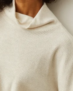 MONROW Brushed Thermal Drawcord Waist Sweatshirt ASH Hot