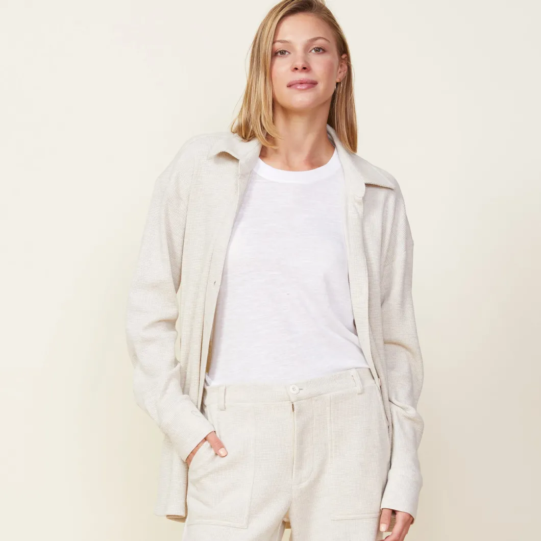 MONROW Brushed Thermal Shirt ASH Flash Sale