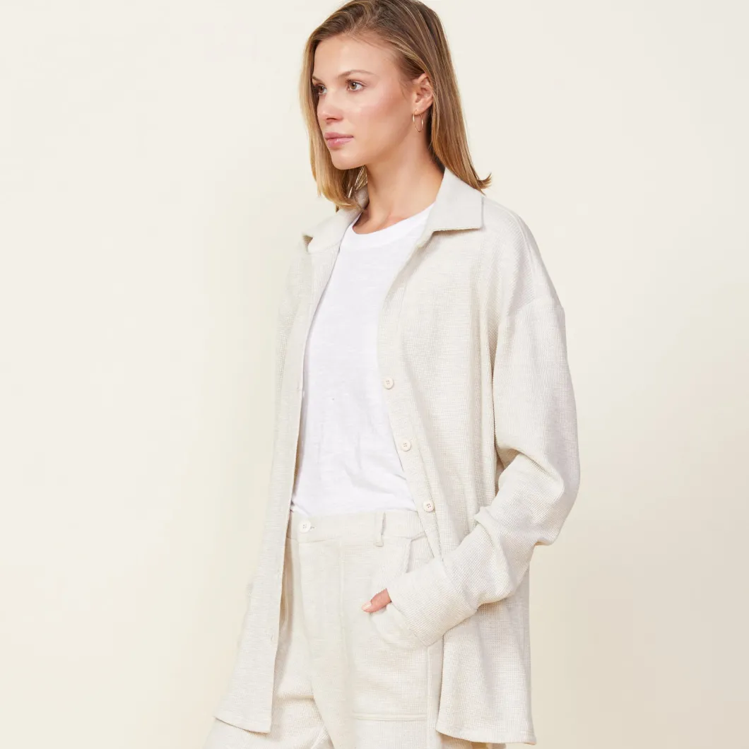 MONROW Brushed Thermal Shirt ASH Flash Sale