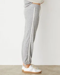 MONROW Brushed Thermal Vintage Sweat HEATHER/ASH Fashion