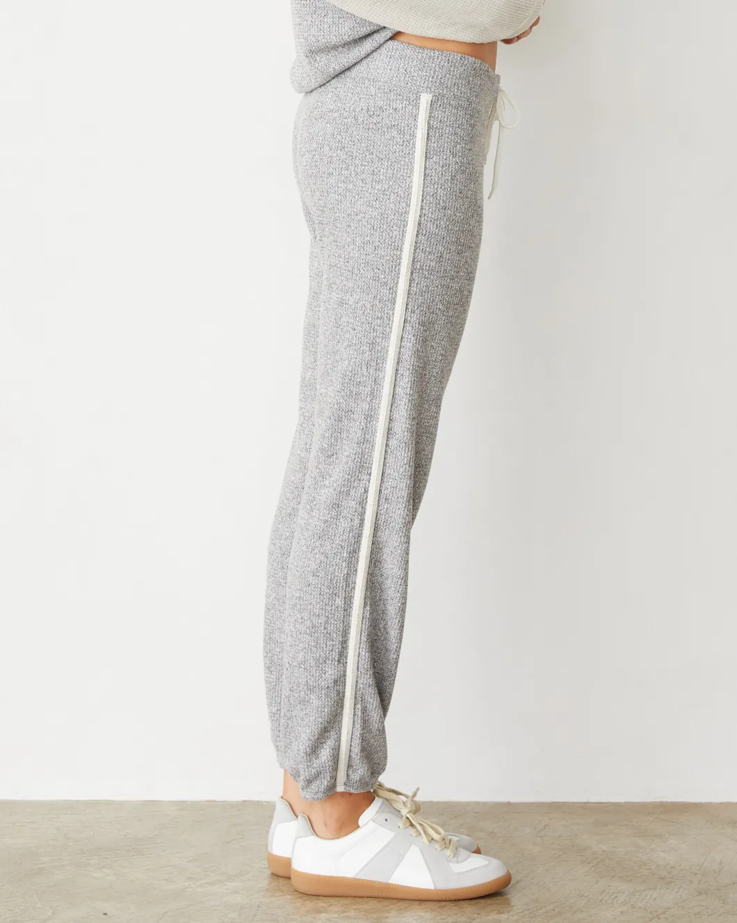 MONROW Brushed Thermal Vintage Sweat HEATHER/ASH Fashion