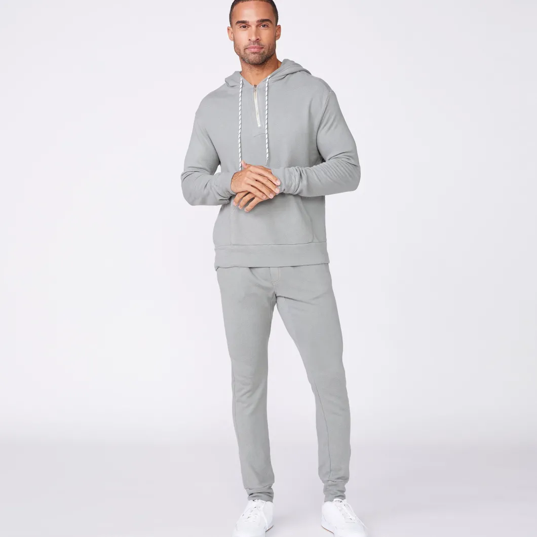 MONROW Bungee Cord Quarter Zip Hoody GUNMETAL Best