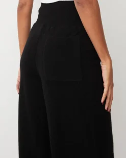 MONROW Cashmere Crop Pant BLACK New