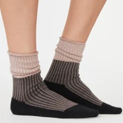 MONROW Color Block Socks CLAY/ICEDCOFFEE/BLACK Online