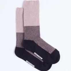 MONROW Color Block Socks CLAY/ICEDCOFFEE/BLACK Online