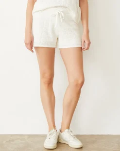 MONROW Crochet Knit Short IVORY Hot