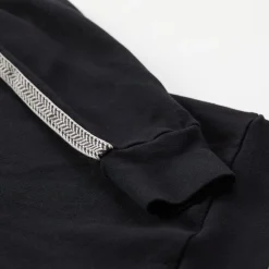 MONROW Kids Chevron Trim Raglan Sweatshirt BLACK Cheap