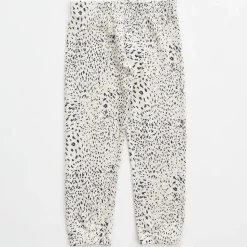 MONROW Kids Mini Cheetah Elastic Waist Sweats BONE Fashion
