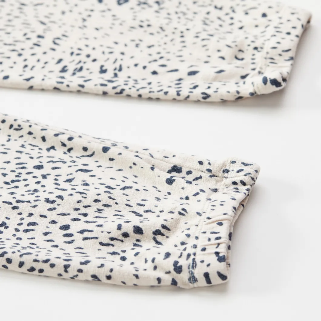 MONROW Kids Mini Cheetah Elastic Waist Sweats BONE Fashion