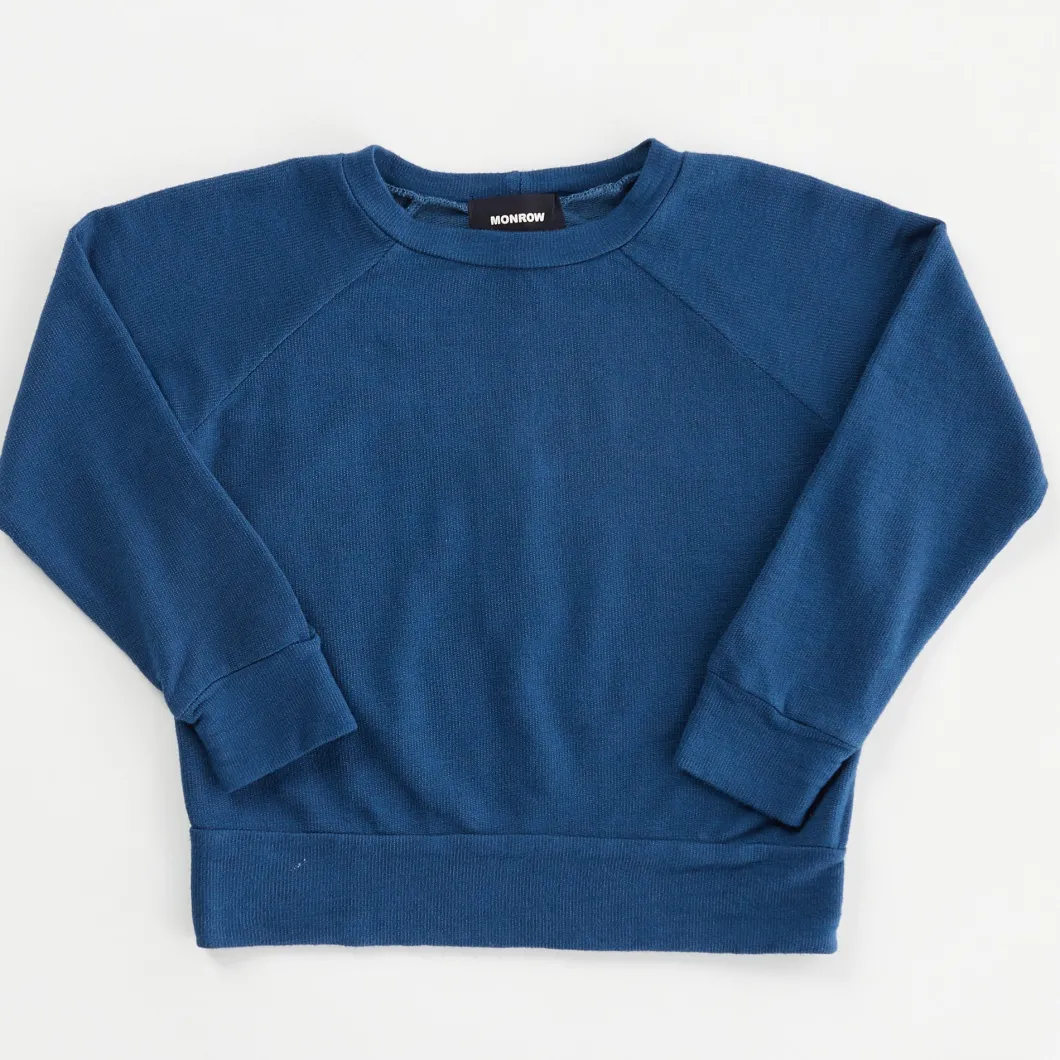 MONROW Kids Supersoft Raglan VINTAGEBLUE New
