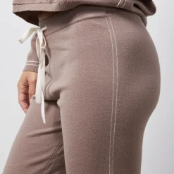 MONROW Light Soft Knit Contrast Stitch Vintage Sweat PECAN Store