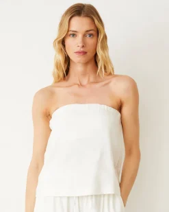 MONROW Linen Tube Tank PEARL Shop