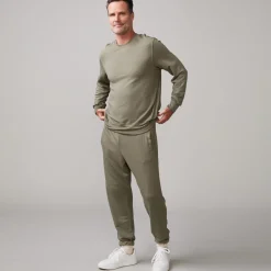 MONROW Lounge Sweatshirt ARMY Flash Sale