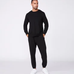MONROW Lounge Sweatshirt BLACK Best Sale