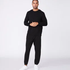 MONROW Lounge Sweatshirt BLACK Best Sale