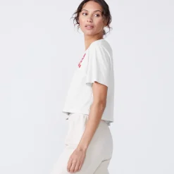 MONROW Love Letter 50's Tee WHITE Best Sale