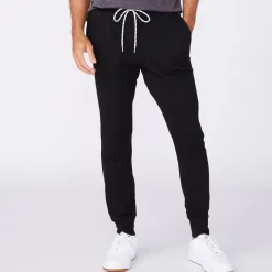 MONROW Men's Bungee Cord Joggers - Color BLACK Outlet