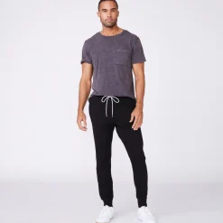 MONROW Men's Bungee Cord Joggers - Color BLACK Outlet