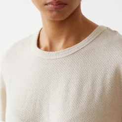 MONROW Mesh Athletic Tee BONE Best Sale