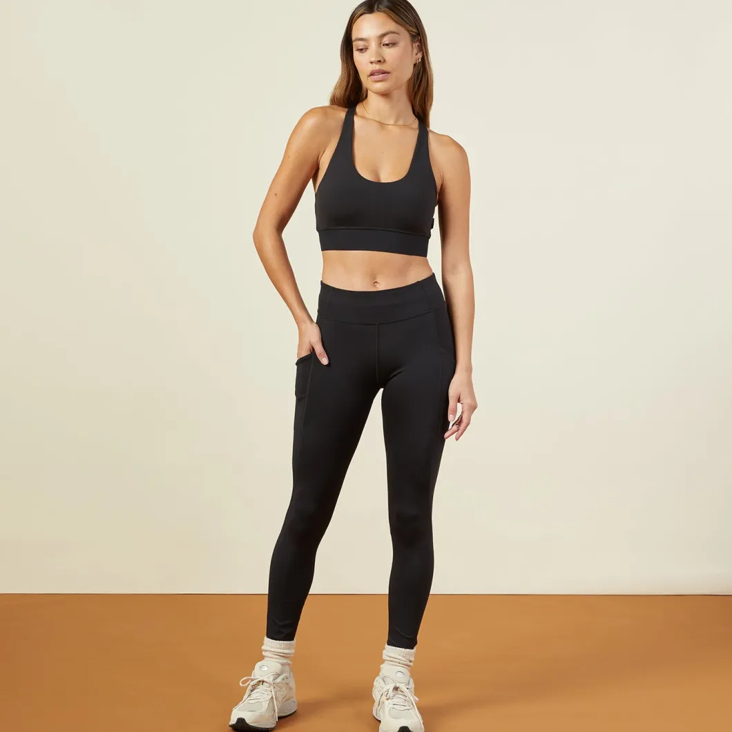 MONROW Movement High Rise Leggings BLACK Best