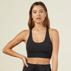 MONROW Movement Sports Bra BLACK Sale