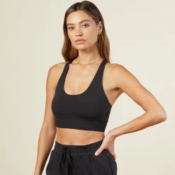 MONROW Movement Sports Bra BLACK Sale