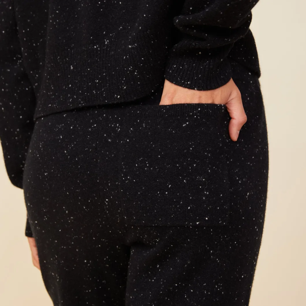 MONROW Neps Cashmere Oversize Sweat BLACK Online