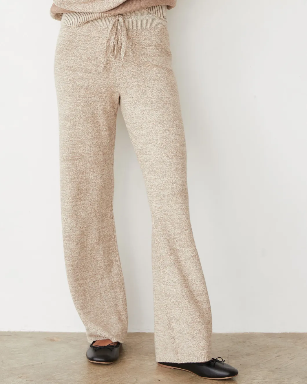 MONROW Organic Cotton Cashmere Relaxed Pant WALNUT Shop