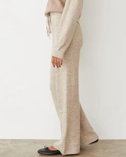MONROW Organic Cotton Cashmere Relaxed Pant WALNUT Shop
