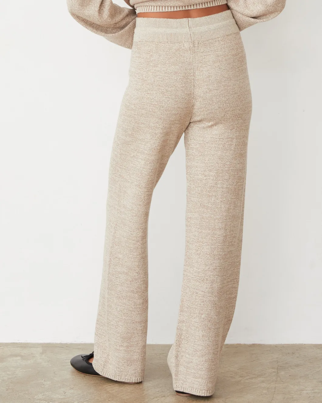 MONROW Organic Cotton Cashmere Relaxed Pant WALNUT Shop