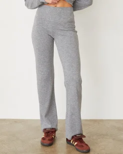 MONROW Original Fleece Flare Pant GRANITE Best Sale