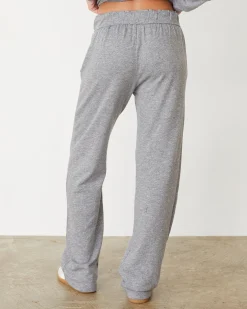 MONROW Original Fleece Straight Leg Sweat GRANITE Fashion