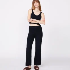 MONROW Plush Sweater Pants BLACK Clearance