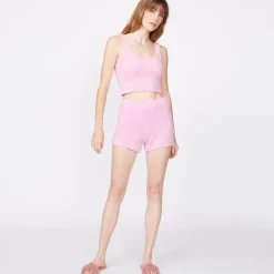 MONROW Plush Sweater Shorts ORCHID Cheap