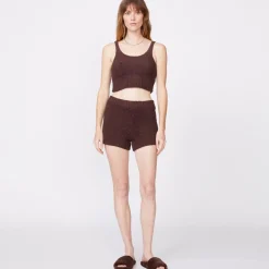 MONROW Plush Sweater Tank - Color COCOA Discount