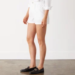 MONROW Poplin Boxer Short WHITE Flash Sale