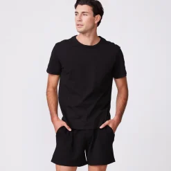 MONROW Relaxed Crew BLACK Flash Sale