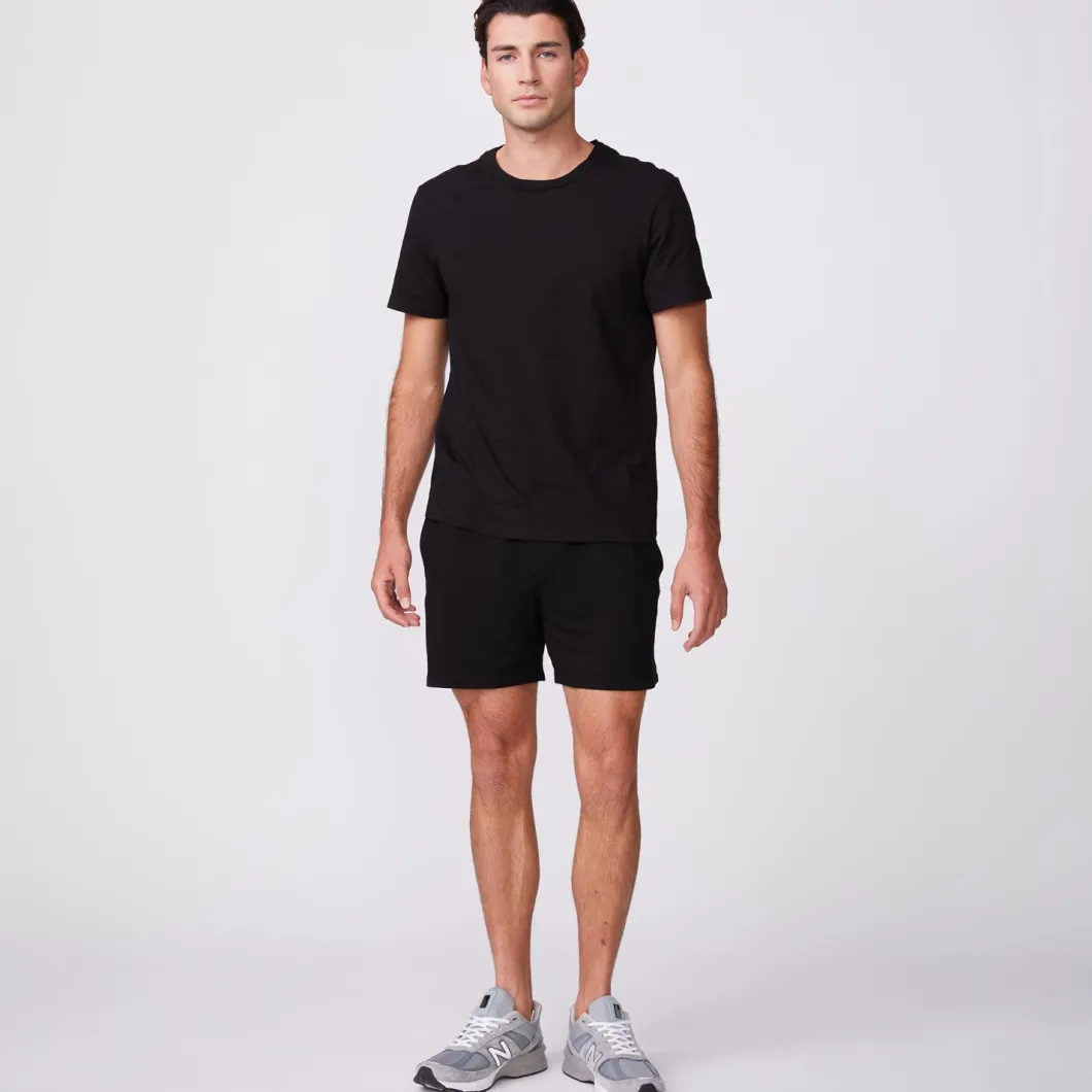 MONROW Relaxed Crew BLACK Flash Sale